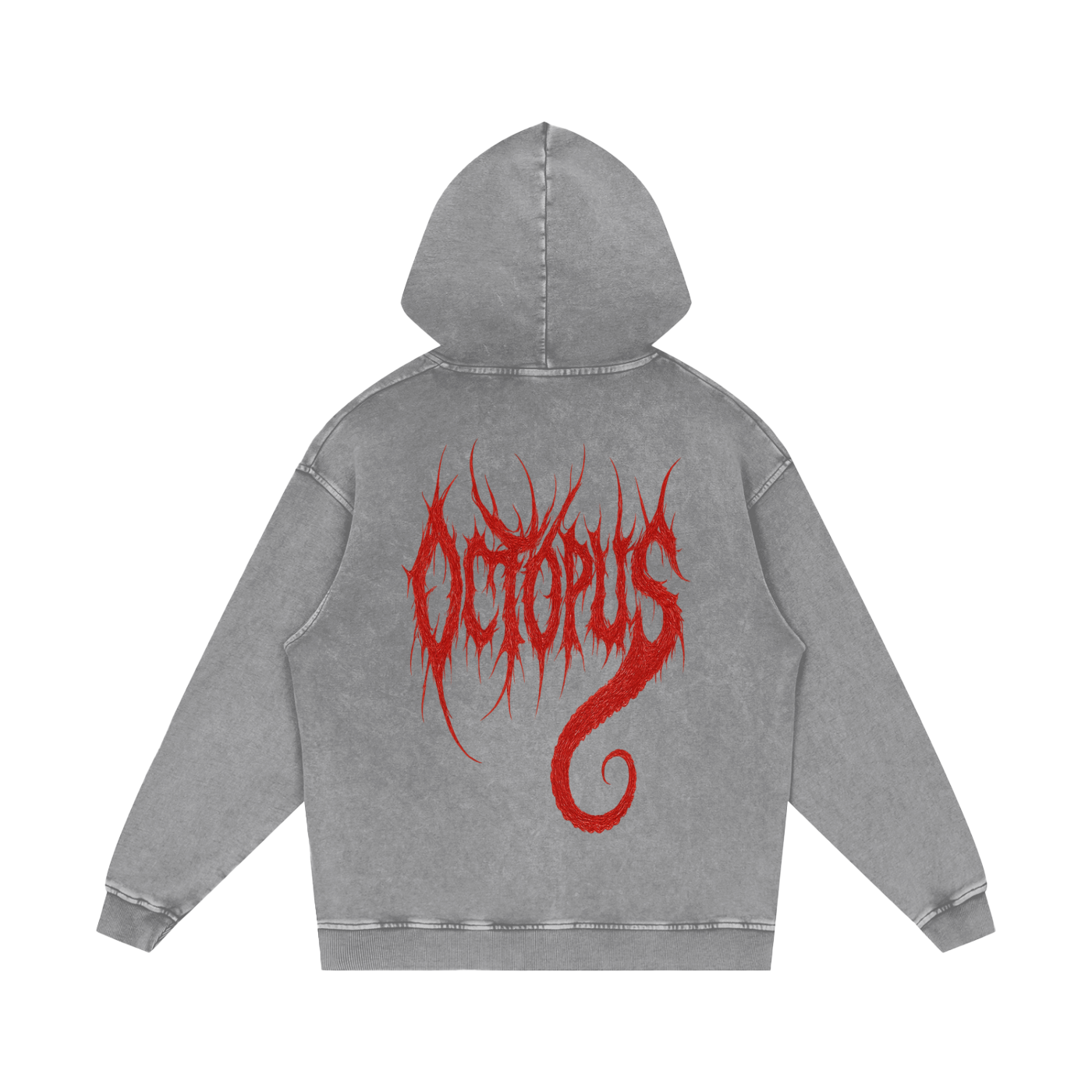 Snow Washed Loose Cotton Hoodie